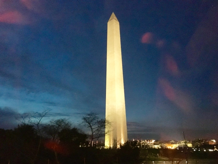 a drive-by of the Washington Monument